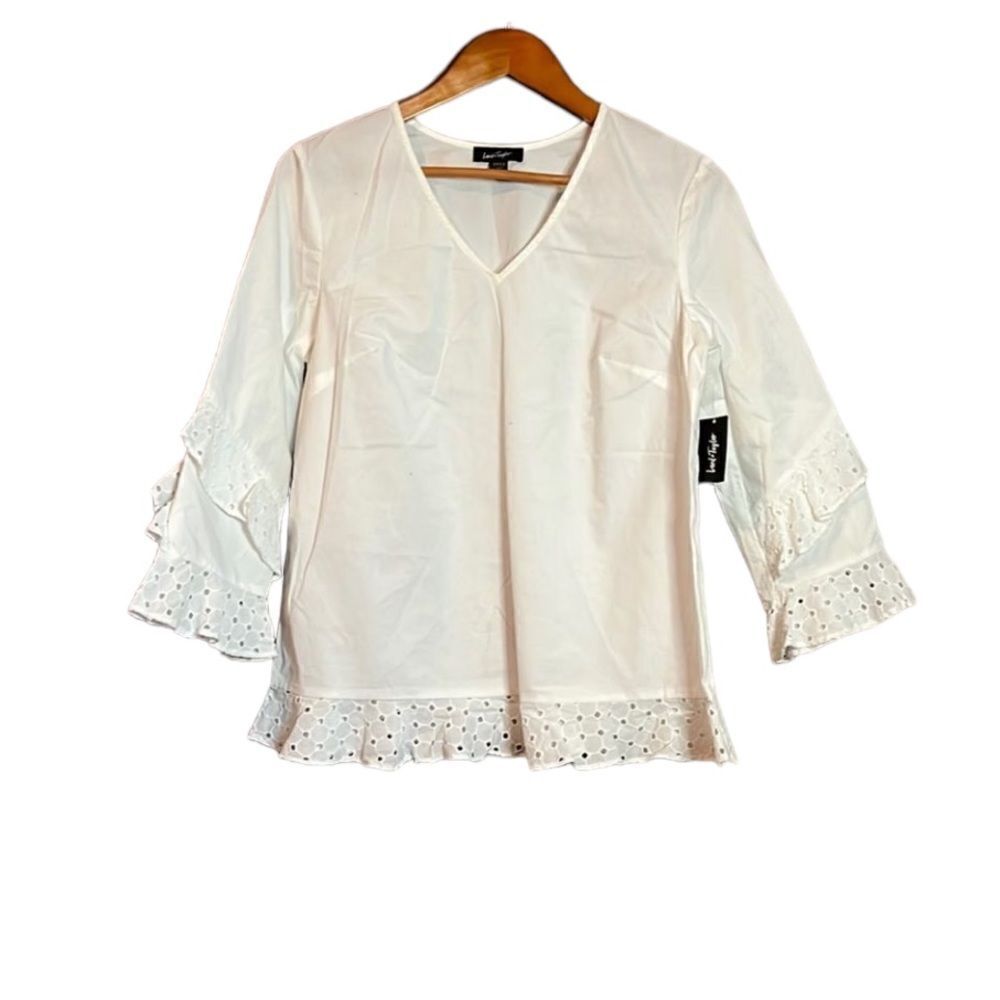 ‎NWT! Lord & Taylor v neck blouse